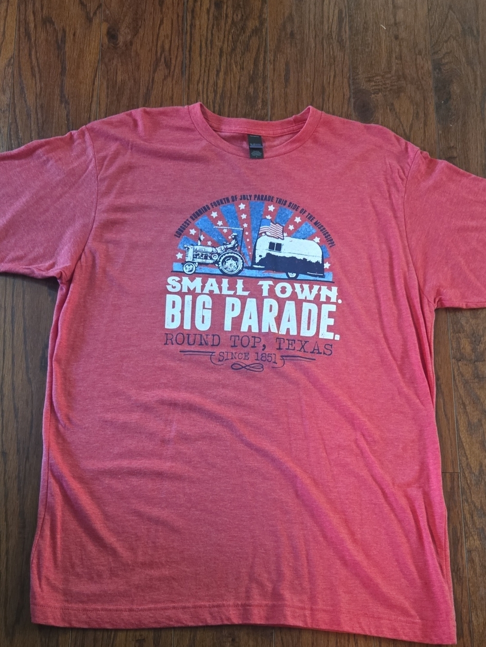Small Town Big Parade Red  Graphic Tee - Unbranded